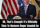 It’s Officially Time For NFL Commissioner Roger Goodell To GO